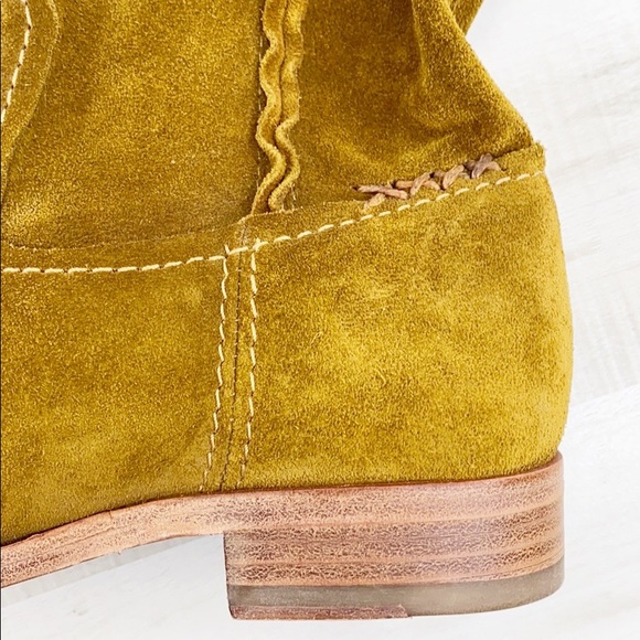 FRYE Cara Tall Pull On Oiled Suede Unlined Boot - Picture 10 of 15